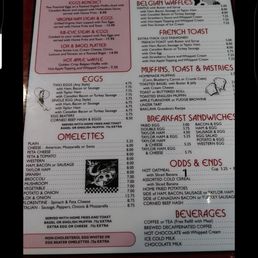 Menu Sand Castle Diner Menu Sand Castle Diner