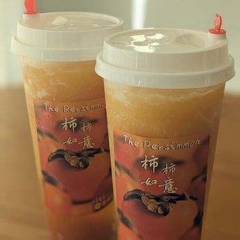 ICI Tea Drinks - seasonal persimmon smoothie with agar boba and jasmine tea. suuuper cute sticker - Bubble Tea Near Me - San Gabriel, California ICI Tea Drinks - seasonal persimmon smoothie with agar boba and jasmine tea. suuuper cute sticker - Bubble Tea Near Me - San Gabriel, California