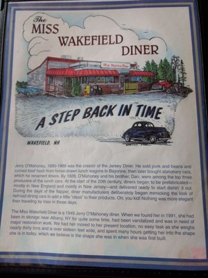 Menu photo 3 Miss Wakefield Diner Sanbornville, NH