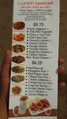 Menu photo 6 China Joe's Las Vegas, NV