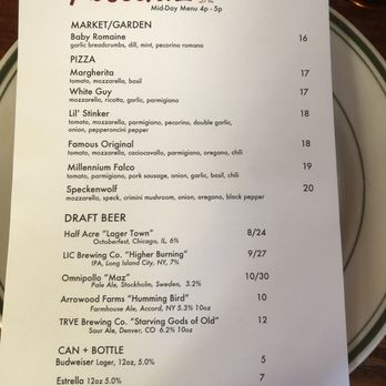 Roberta's - Midday Menu (4pm - 5pm) - Pizza Near Me - Brooklyn, New York