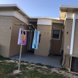 Barbers Point Beach Cottages - Access both units easily through the back doors, both have key card entry. 1701 A & B