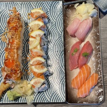 Sushi Pro - Warriors Roll, 49er Roll, yellowtail, toro and salmon - Japanese Near Me - San Jose, California Sushi Pro - Warriors Roll, 49er Roll, yellowtail, toro and salmon - Japanese Near Me - San Jose, California