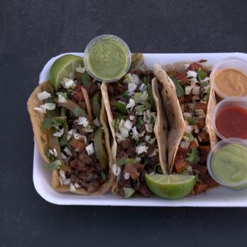 Buen Sazon - Three monster tacos different meats - Food Trucks Near Me - Las Vegas, Nevada Buen Sazon - Three monster tacos different meats - Food Trucks Near Me - Las Vegas, Nevada