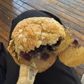 Ademi Coffee And Tea - Half eared blueberry muffin. Sugary top. - Bakeries Near Me - New York, New York