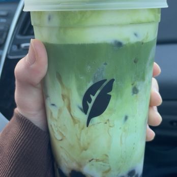 Sequel Tea - Banana matcha with boba - Bubble Tea Near Me - San Luis Obispo, California