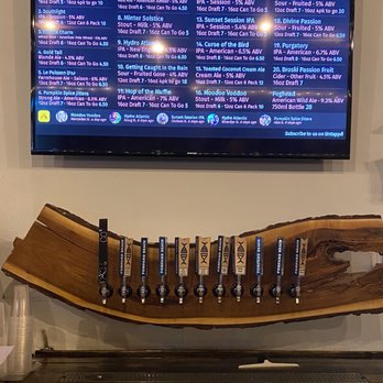 Pompano Beach Brewing Company - beer taps on the wall - Breweries Near Me - Pompano Beach, Florida Pompano Beach Brewing Company - beer taps on the wall - Breweries Near Me - Pompano Beach, Florida