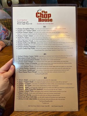 Menu photo 2 The Chop House Kingsport, TN