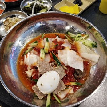 Soora - Bim bim nang myun (spicy cold noodle dish) - Korean Near Me - West Bloomfield Township, Michigan Soora - Bim bim nang myun (spicy cold noodle dish) - Korean Near Me - West Bloomfield Township, Michigan