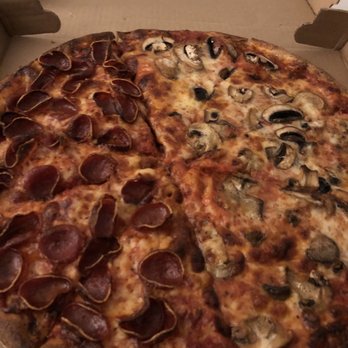 Socrates Pizza - Large half pepperoni half mushroom - Pizza Near Me - North Scituate, Rhode Island Socrates Pizza - Large half pepperoni half mushroom - Pizza Near Me - North Scituate, Rhode Island