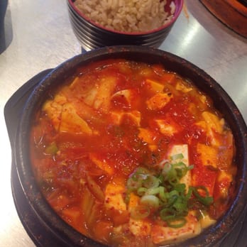 Bibimbowl - TOFU SOUP WITH KIMCHI. MY FAVORITE!! I want more! - Korean Near Me - Sunnyvale, California