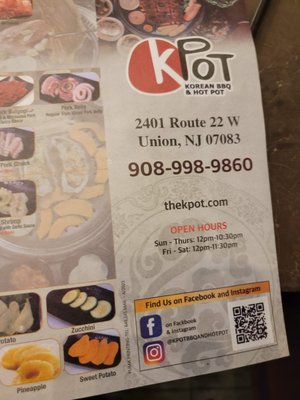 Menu photo 3 KPOT Korean BBQ & Hot Pot Union, NJ Menu photo 3 KPOT Korean BBQ & Hot Pot Union, NJ