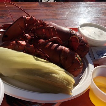 Lobster In The Rough - Twin lobster dinner - Seafood Near Me - York, Maine