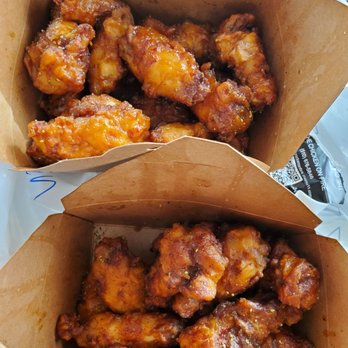 The Chicken On Fire - Smoky onion on bottom, soy ginger on top - Chicken Wings Near Me - Castro Valley, California The Chicken On Fire - Smoky onion on bottom, soy ginger on top - Chicken Wings Near Me - Castro Valley, California