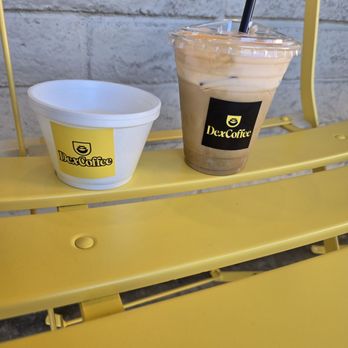 Dex Coffee - Pup cup and iced einspanner orange latte - Coffee & Tea Near Me - Fountain Valley, California Dex Coffee - Pup cup and iced einspanner orange latte - Coffee & Tea Near Me - Fountain Valley, California