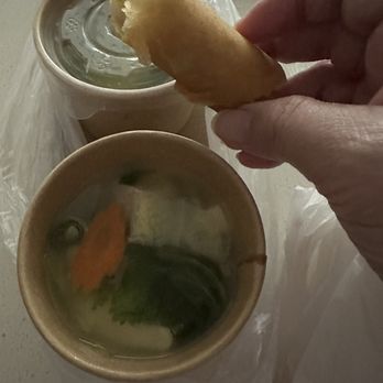 Khun Moo Thai Kitchen - Free tofu soup and egg roll with the lunch special - Thai Near Me - Northridge, California