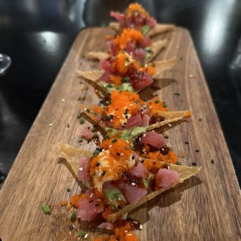 Whiskywoods Steakhouse - Tuna Nachos.....unbelievable - Steakhouses Near Me - Glen Rose, Texas