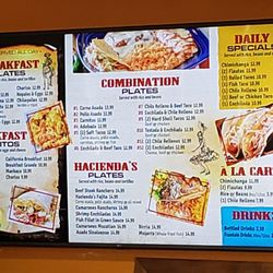 Haciendas Mexican Food - Menu 2