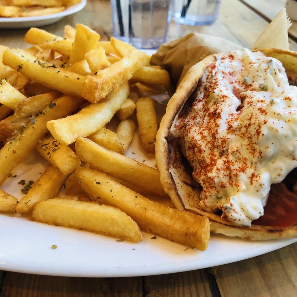 Simply Greek - Pork Gyro with Greek Fries - Greek Near Me - Long Branch, New Jersey
