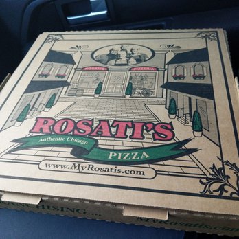 Rosati's Pizza - The box as proof! - Pizza Near Me - Loves Park, Illinois