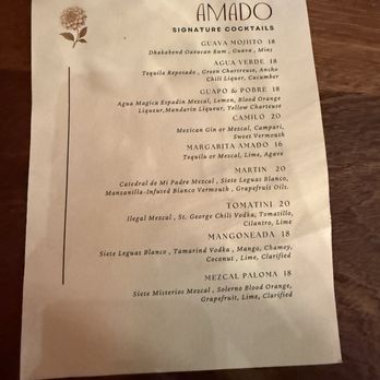 Amado - Options - Mexican Near Me - Burlingame, California