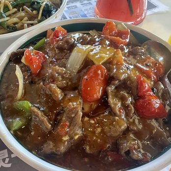 Hong Kong Cafe - Beef chow fun in black bean sauce  Ig: thatfoodiegirlsam - Hong Kong Style Cafe Near Me - Walnut, California