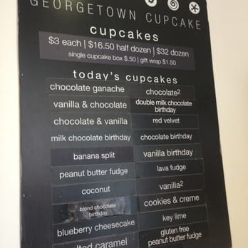 Georgetown Cupcake - Menu 8.16.14 - Cupcakes Near Me - Washington, DC, District of Columbia Georgetown Cupcake - Menu 8.16.14 - Cupcakes Near Me - Washington, DC, District of Columbia