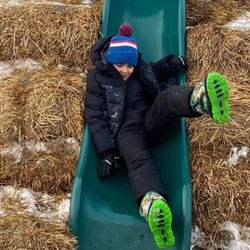 Bosch's Country View Nursery - Hay bales and slides. Fun kids area