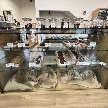 Dick Taylor Craft Chocolate - Display case of chocolate treats for sale - Chocolatiers & Shops Near Me - Eureka, California