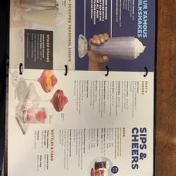 White Spot Lonsdale - Sips and cheers menu