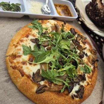 Urth Caffe - Wild mushroom pizza  DELICIOUS as always!!! - Coffee & Tea Near Me - Laguna Beach, California