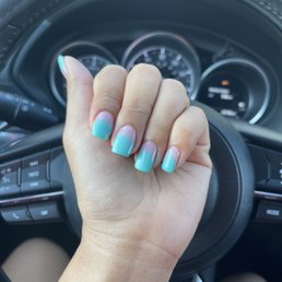 Pink and turquoise ombré Pink and turquoise ombré
