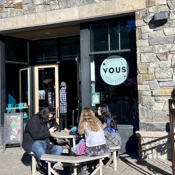 Vous - a group of people sitting at a table outside a store - Coffee & Tea Near Me - Truckee, California Vous - a group of people sitting at a table outside a store - Coffee & Tea Near Me - Truckee, California