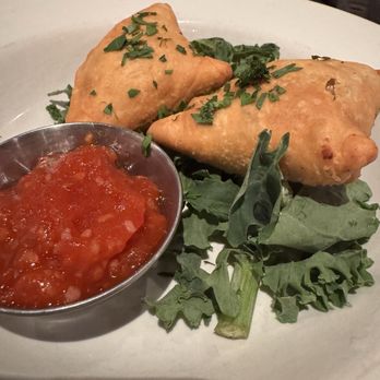 The Livery Tavern - Samosa the dipping sauce was really good. - New American Near Me - Lewisburg, West Virginia