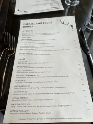 Mount Burgess Dining Room at Emerald Lake Lodge by null