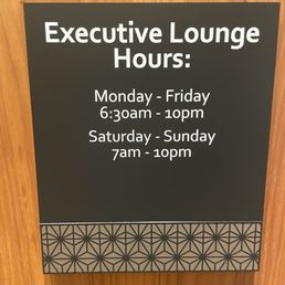 Lounge hours are more flexible than many Marriotts