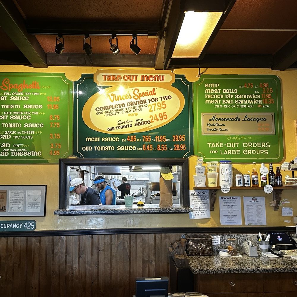 Vince's Spaghetti - Italian Near Me - Ontario, California
