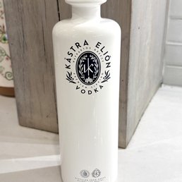 Greek vodka distilled from olives and Greek grains Greek vodka distilled from olives and Greek grains