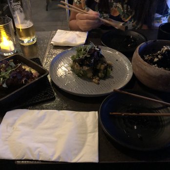 Anytime Kitchen - Left to right: steak, ceviche, popcorn chicken - Korean Near Me - New York, New York Anytime Kitchen - Left to right: steak, ceviche, popcorn chicken - Korean Near Me - New York, New York