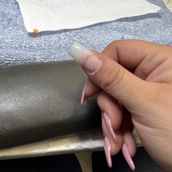 Nail that broke off easily.