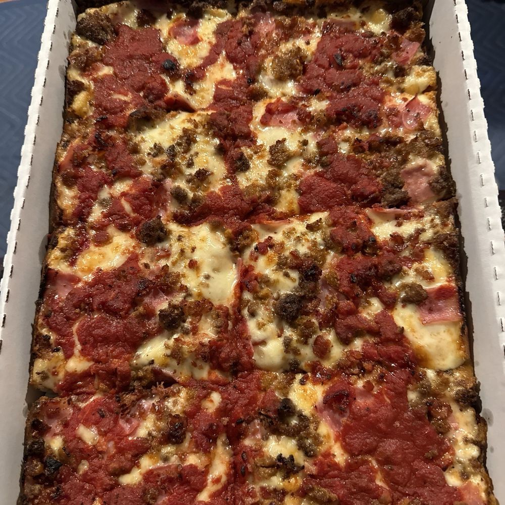 Buddy's Pizza - Meat Deluxe - Pizza Near Me - Detroit, Michigan