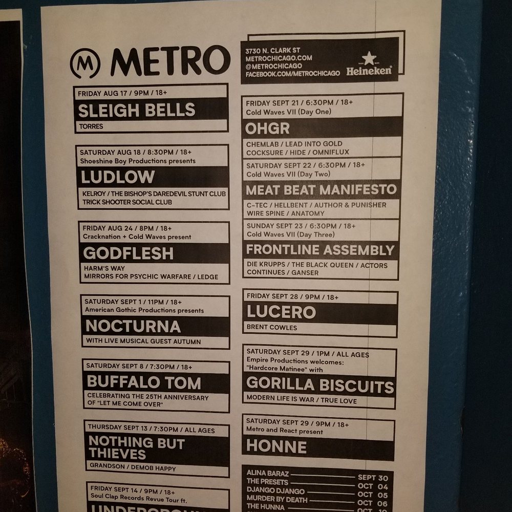 Metro - My brother, cousin, and sis in law were the headliners! - Music Venues Near Me - Chicago, Illinois Metro - My brother, cousin, and sis in law were the headliners! - Music Venues Near Me - Chicago, Illinois