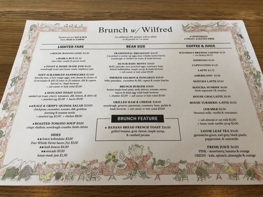 Menu photo 1 Wilfred's Edmonton, AB