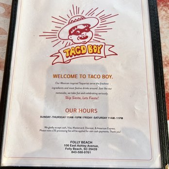 Taco Boy - Mexican Near Me - Folly Beach, South Carolina Taco Boy - Mexican Near Me - Folly Beach, South Carolina