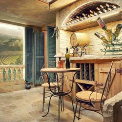 Brushed Monkey - This used to be a basement, now it's a winery in the Tuscan countryside! We can transform your basement too!