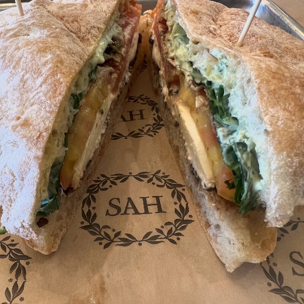 Something About Her - The Kate - Burrata, Tomato, Red Onion, Balsamic Onion, marmalade, Fresh basil, oregano, balsamic glaze, pesto, Aioli on a rustic cibatta rol - Sandwiches Near Me - West Hollywood, California Something About Her - The Kate - Burrata, Tomato, Red Onion, Balsamic Onion, marmalade, Fresh basil, oregano, balsamic glaze, pesto, Aioli on a rustic cibatta rol - Sandwiches Near Me - West Hollywood, California