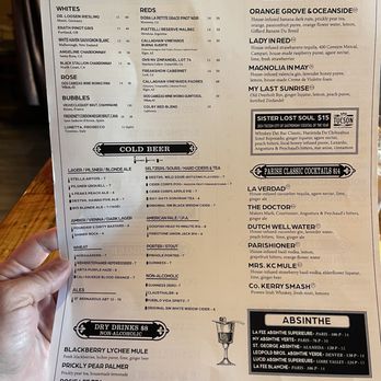 The Parish - Drink menu - Gastropubs Near Me - Tucson, Arizona The Parish - Drink menu - Gastropubs Near Me - Tucson, Arizona