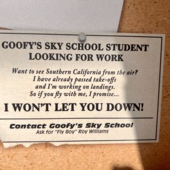 Goofy's Sky School - Cute little sign in the queue - Amusement Parks Near Me - Anaheim, California Goofy's Sky School - Cute little sign in the queue - Amusement Parks Near Me - Anaheim, California
