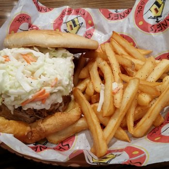 Shane's Rib Shack - Smothered Pork Sandwich - Barbeque Near Me - Rock Hill, South Carolina