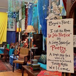 The Poet's Passage - Designated poetry space, and it just feels creative in there.